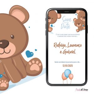 Convite virtual Rodrigo “SAVE THE DATE”